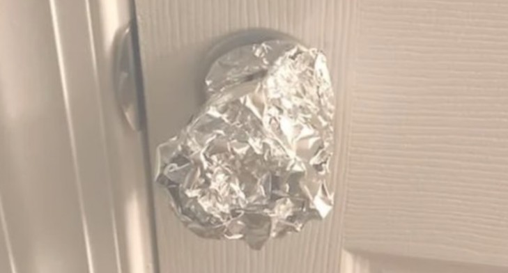 11. Why Put Foil On Door Knob When Alone2